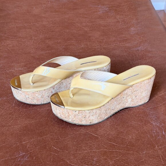 Jimmy Choo Pathos Patent Leather Wedges 36.5 - Picture 2 of 15